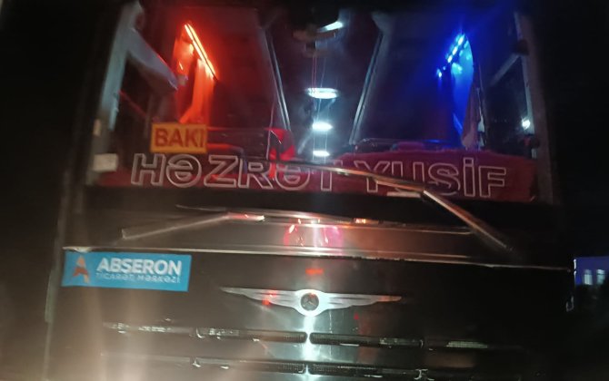 Tovuzda sərnişin avtobusu qəzaya düşüb - FOTOLAR