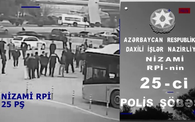 Avtobusda soyğunçuluq edən 3 nəfər tutuldu - VİDEO