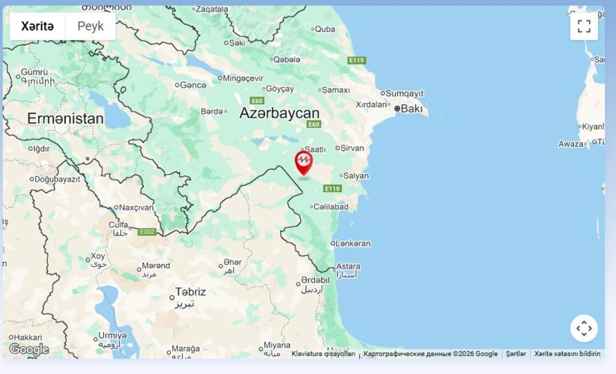 В Билясуварском районе произошло землетрясение