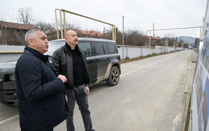 Prezident Ağdərənin Aşağı Oratağ kəndində görülmüş işlərlə tanış olub - FOTO - YENİLƏNİB