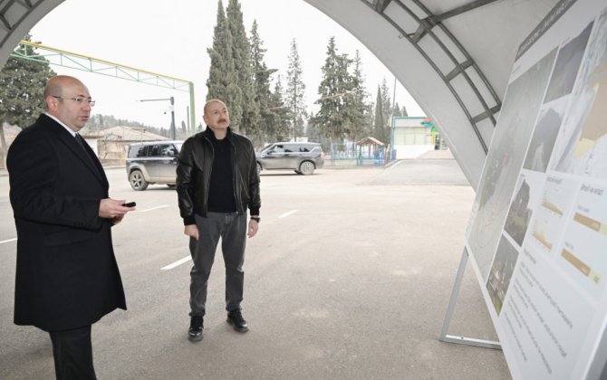 Prezident İlham Əliyev Ağdərə şəhərinin Baş planı ilə tanış olub