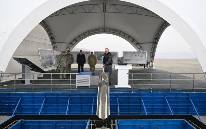 Prezident Ağdərədə Xüsusi Əməliyyat Mərkəzinin təməlini qoyub - FOTO