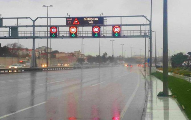Zığ dairəsi-Hava Limanı yolunda bəzi zolaqlar üzrə sürət həddi endirilib