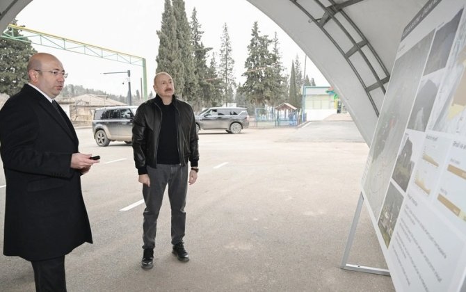 Президент Ильхам Алиев ознакомился с генпланом города Агдере-ФОТО