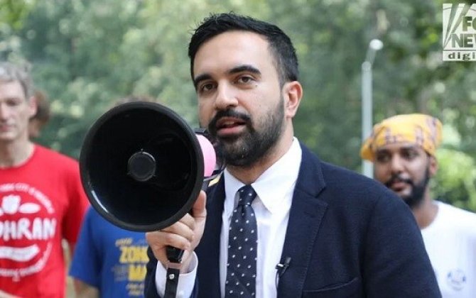 Zöhran Məmdani Nyu Yorkda etirazçılara qoşuldu - VİDEO