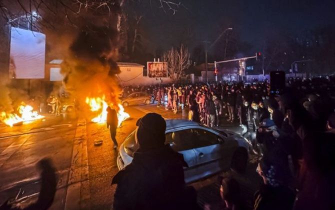 HRANA: İranda etirazlar zamanı ən azı 550 nəfər saxlanılıb