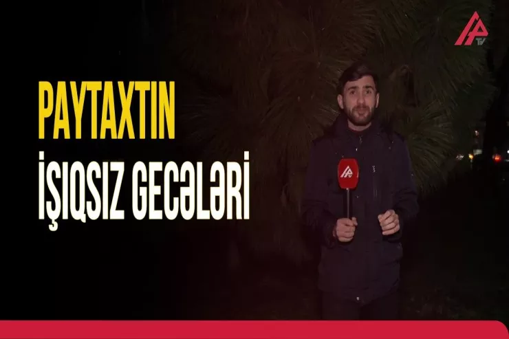 Bakının işıqsız qalan gecələri və təhlükə saçan yolları - VİDEO