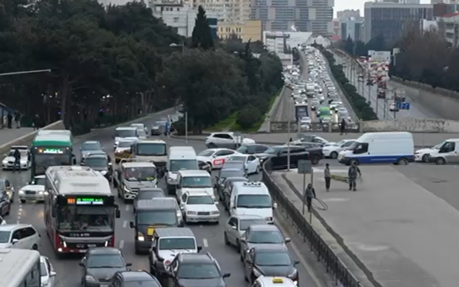 “Şamaxinka”da işıqforlar quraşdırılır - VİDEO