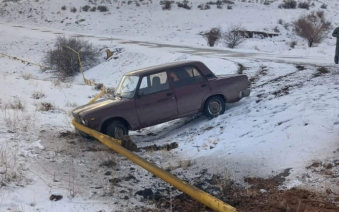 Culfada avtomobil qaz xəttinə çırpılıb, beş kənd qazsız qalıb