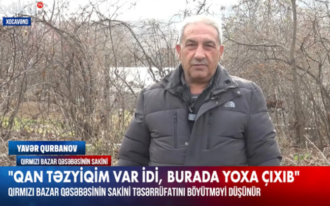 Qırmızı Bazar sakini: Çox gözəl havası var, qan təzyiqim də yoxa çıxıb