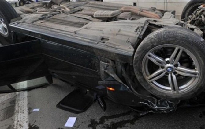 Goranboyda maşın aşdı - 3 nəfər xəsarət aldı