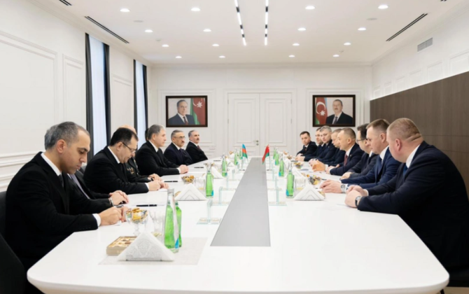 Vilayət Eyvazov Belarusun daxili işlər naziri ilə görüşüb