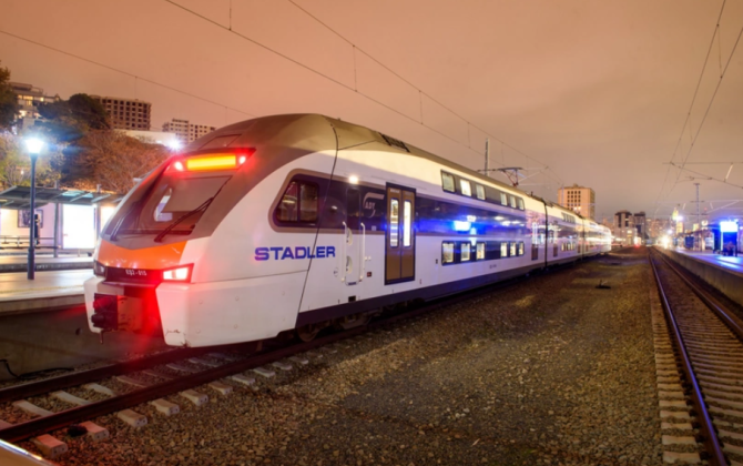 Abşeron dairəvi dəmir yolu üzrə qatarların hərəkət cədvəli yenilənir