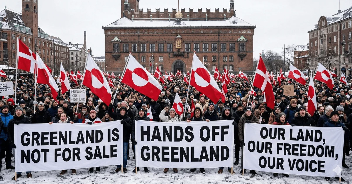 Тысячи людей вышли на митинг в Дании против захвата США Гренландии