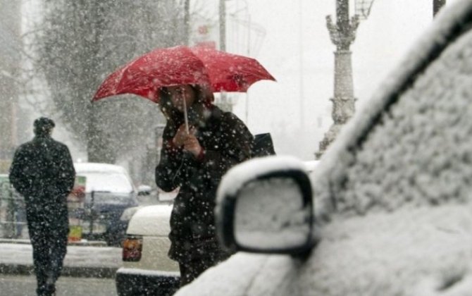 Yağış və qar yağır - FAKTİKİ HAVA