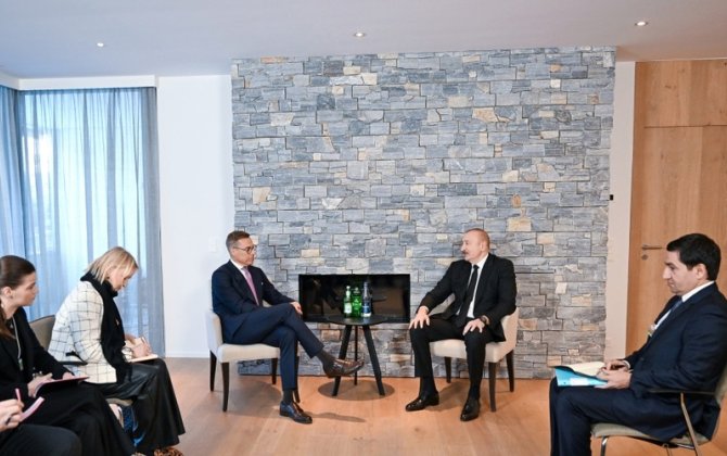 İlham Əliyev finlandiyalı həmkarı ilə görüşdü - FOTO