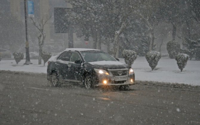 Qarlı havaya görə 1 gündə 500-ə yaxın sığorta hadisəsi qeydə alınıb