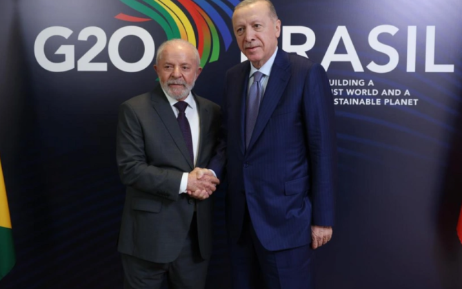 Ərdoğan braziliyalı həmkarı ilə regional və qlobal məsələləri müzakirə edib