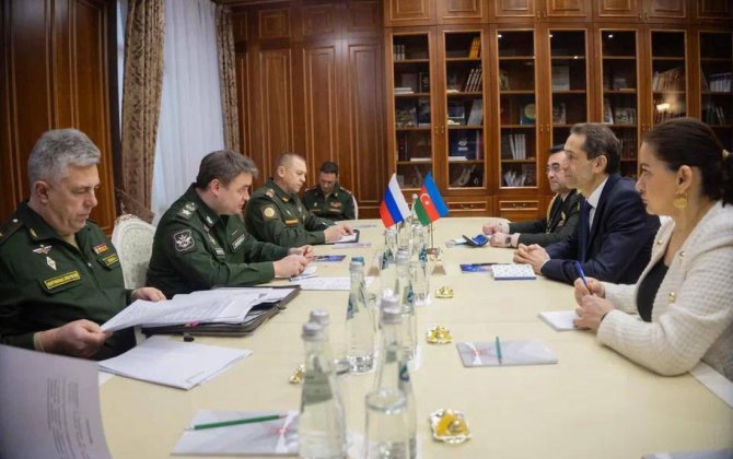 Azərbaycan səfiri Rusiya müdafiə nazirinin müavini ilə görüşüb - FOTO