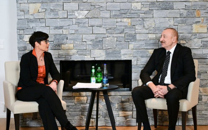 Marta Kos və İlham Əliyev Ermənistanla sülh prosesini müzakirə ediblər - FOTO