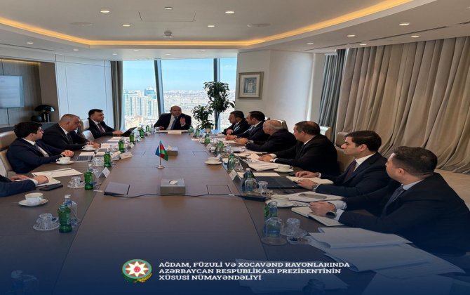 Ağdam, Füzuli və Xocavənd rayonlarında Bərpa, Tikinti və İdarəetmə Xidmətinin hədəfləri müzakirə olunub - FOTO