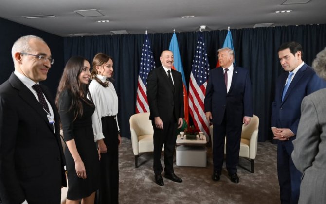 Mehriban Əliyeva Prezident İlham Əliyevin Donald Trampla görüşünə dair paylaşım edib - FOTO