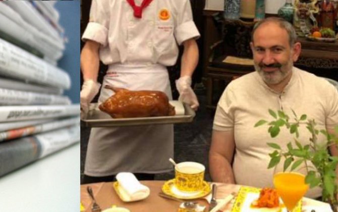 Paşinyan bu məclisə öz ofisiantı və qab-qacağıyla gəldi...-FOTO