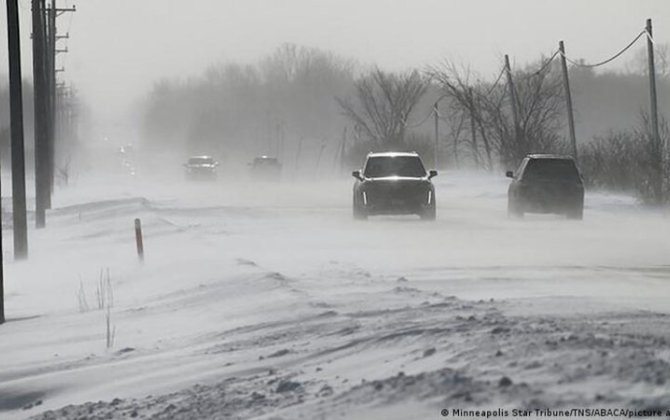 ABŞ-də güclü qar fırtınası: 730 mindən çox insan işıqsız qalıb