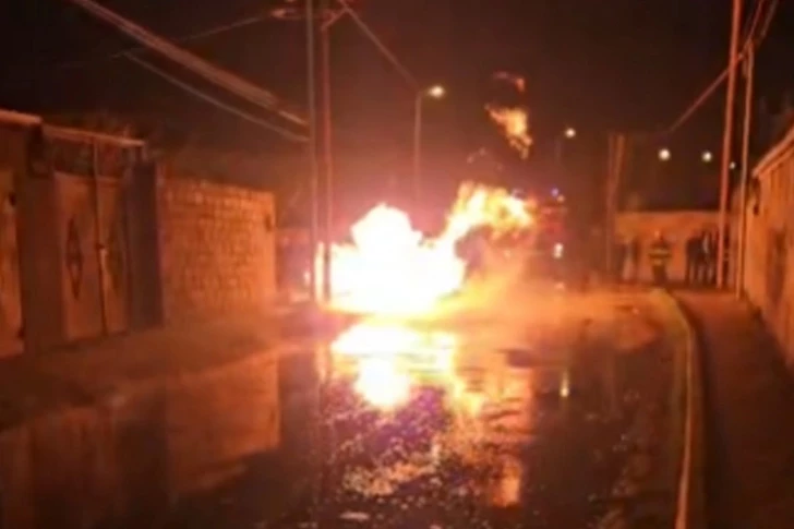 Пожар на газовой линии в Мехдиабаде: подача голубого топлива приостановлена