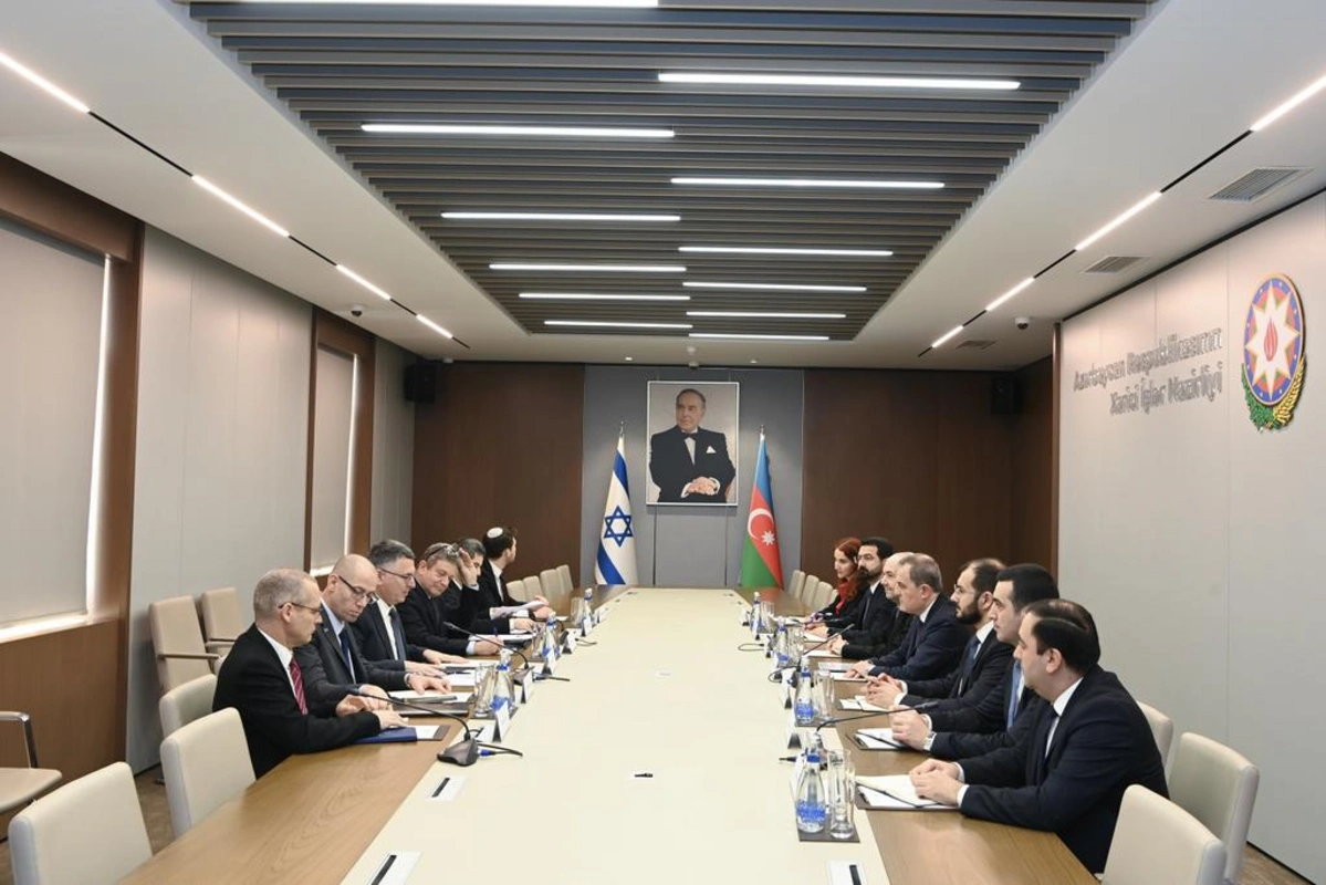 Ceyhun Bayramovla Gideon Saar arasında geniştərkibli görüş keçirilib - FOTO