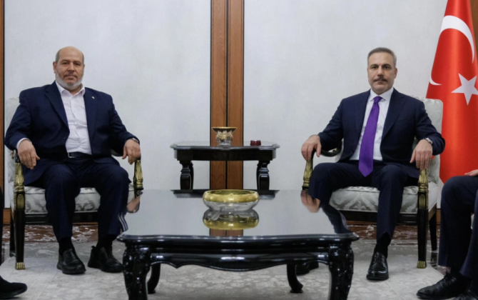 Hakan Fidan və HƏMAS nümayəndələri Qəzzadakı vəziyyəti müzakirə ediblər - FOTO