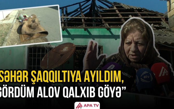 İmişlidə yanan evdəkişi meyiti aşkar edilib - Öldürülüb, yoxsa yanıb?! - VİDEO