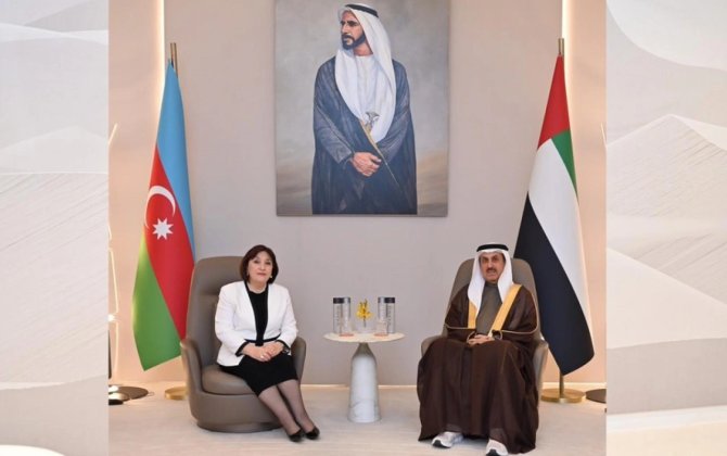 Sahibə Qafarova Birləşmiş Ərəb Əmirliklərində səfərdədir - FOTO