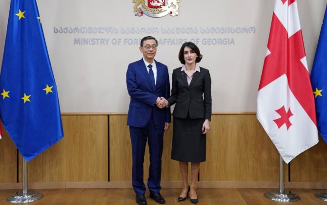 Gürcüstanın XİN rəhbəri Çin səfiri ilə Orta Dəhlizin inkişafını müzakirə edib