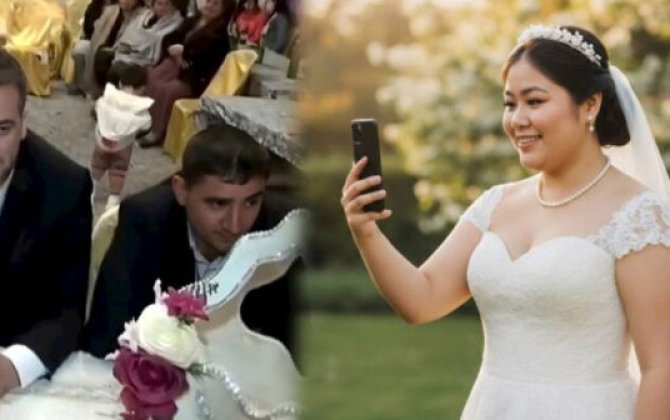 Yevlaxda qeyri-adi TOY — Gəlin məclisə niyə ONLAYN qoşuldu? — VİDEO