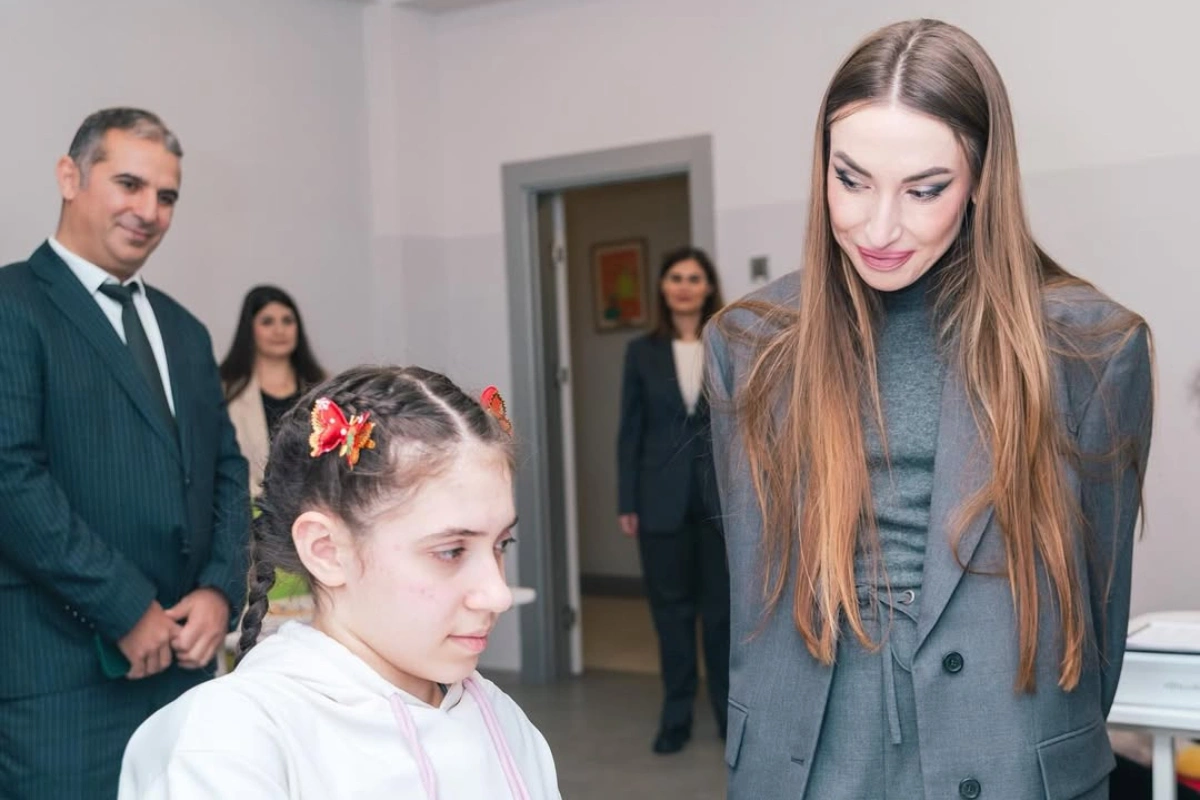 Alyona Əliyeva Autizm Mərkəzindən paylaşım edib - FOTO
