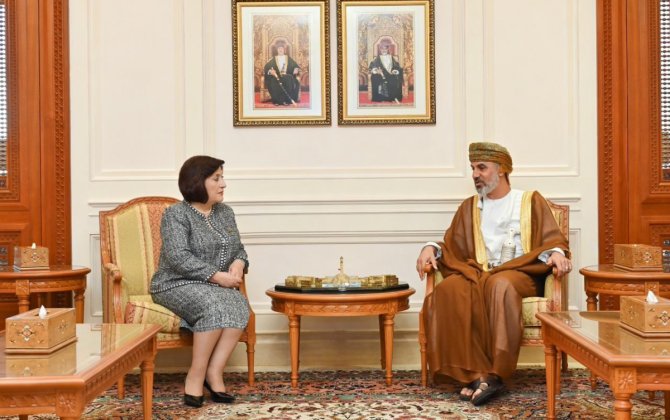 Sahibə Qafarova Oman Şura Məclisinin sədri ilə görüşüb - FOTO