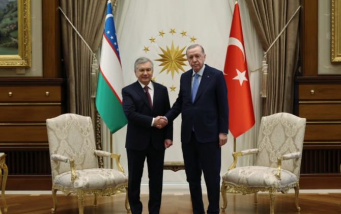 Mirziyoyev Ərdoğanı Özbəkistana səfərə dəvət edib