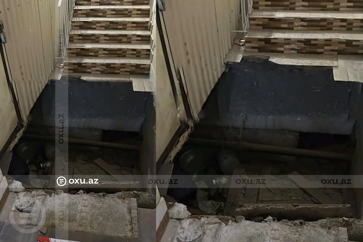 В Баку обрушился блок жилого дома: жители не могут выйти из квартир