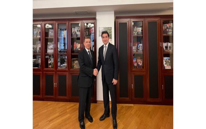 Hikmət Hacıyev Türkmənistan səfiri ilə strateji əməkdaşlığı müzakirə edib
