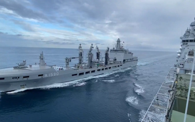 Türkiyənin hərbi gəmiləri Baltik dənizində fəaliyyətə başlayıb - VİDEO