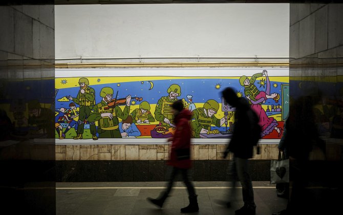 Kiyev metrosu fəaliyyətini dayandırdı