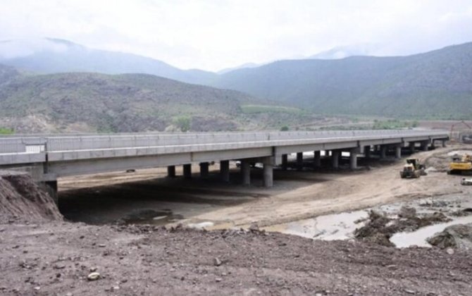 Ağbənd-Kəlalə avtomobil körpüsünün tikintisi qrafikə uyğun aparılır