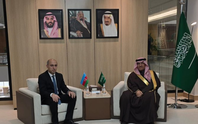 Emin Əmrullayev Səudiyyə Ərəbistanına səfər etdi, görüşlər keçirdi - FOTOLAR