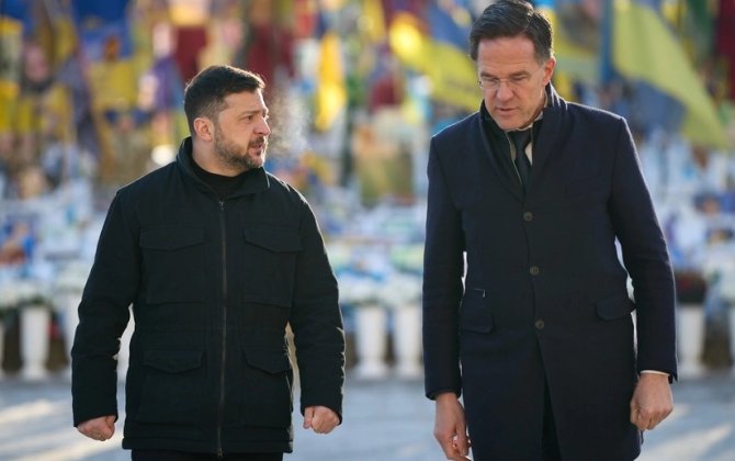 NATO-nun baş katibi Kiyevdədir - FOTO/VİDEO