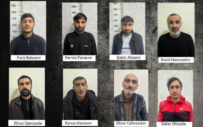 Polis Sabirabadda əməliyyat keçirdi - 8 nəfər həbs edildi
