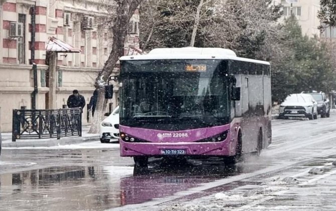 Hava şəraiti ilə əlaqədar avtobusların hərəkətində gecikmələr var? - AÇIQLAMA