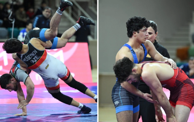 Azərbaycan çempionatı: Sərbəst güləş üzrə daha 5 çəkidə finalçılar bəlli oldu