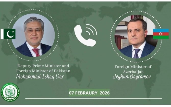 Ceyhun Bayramov pakistanlı həmkarına zəng etdi