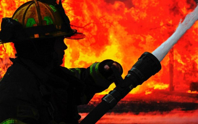 İsmayıllıda istirahət mərkəzində yanğın - VİDEO